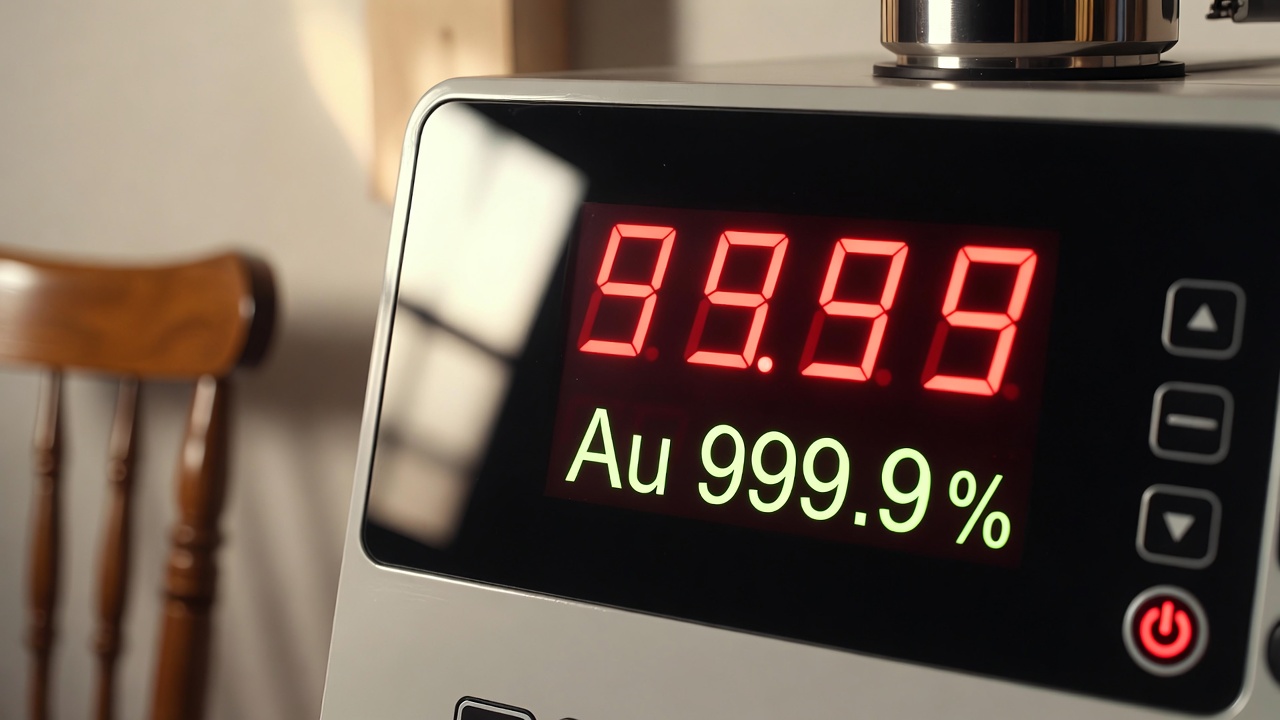 ตรวจเปอร์เซ็นต์ทองด้วย XRF
